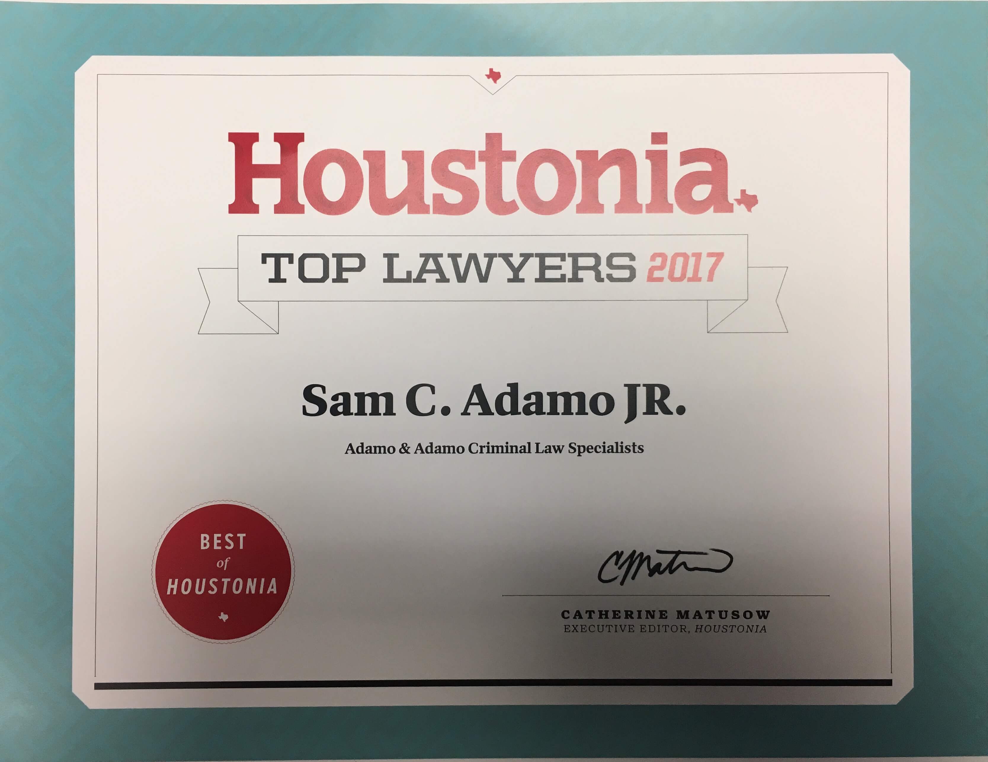 Top criminal defense and DUI Attorney in Houston